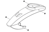 Goosky RS4 Canopy - White - HeliDirect